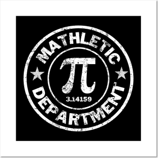 Mathletic Department Funny Mathlete Math Teacher Student Pi Posters and Art